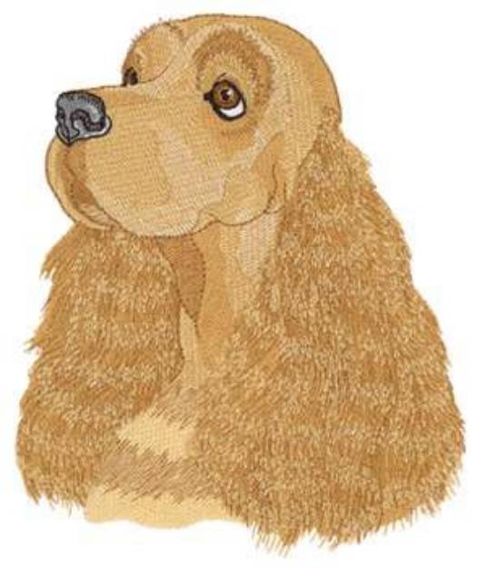 Picture of Large English Cocker Spaniel Machine Embroidery Design