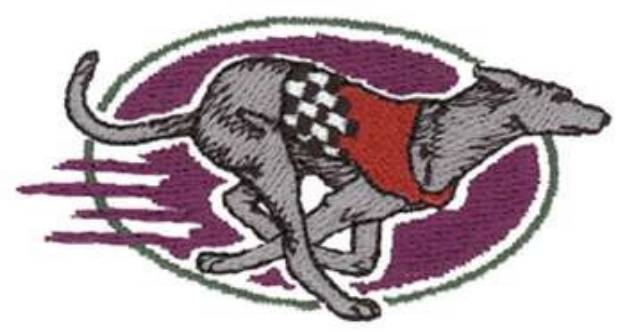 Picture of Greyhound Logo Machine Embroidery Design