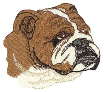 Bulldog Machine Embroidery Design