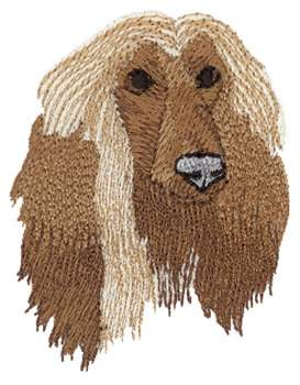 Afghan Hound Machine Embroidery Design