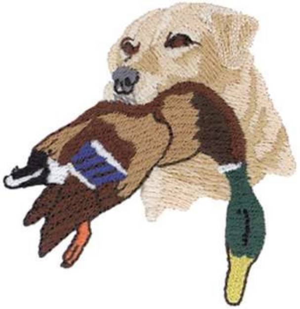 Picture of Lab With Duck Machine Embroidery Design