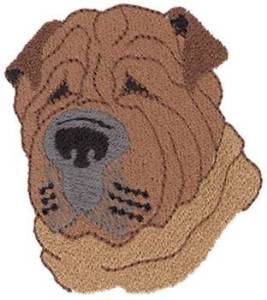 Picture of Shar Pei Machine Embroidery Design