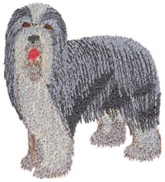 Picture of Bearded Collie Machine Embroidery Design