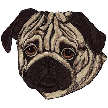 Pug Machine Embroidery Design