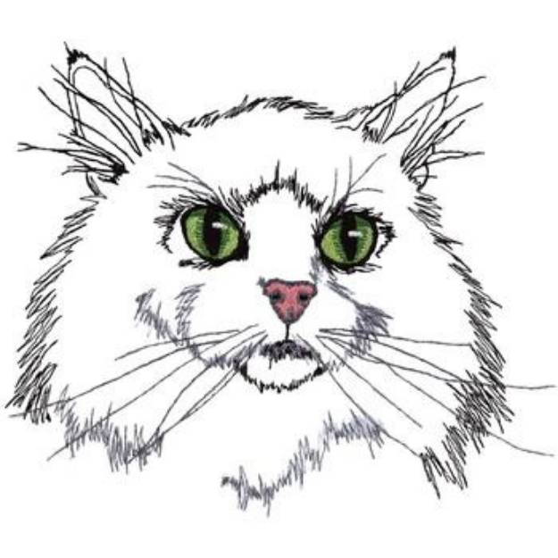 Picture of Norwegian Forest Cat Machine Embroidery Design