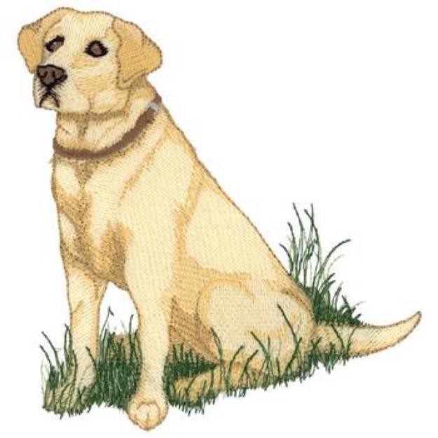 Picture of Sitting Lab Machine Embroidery Design