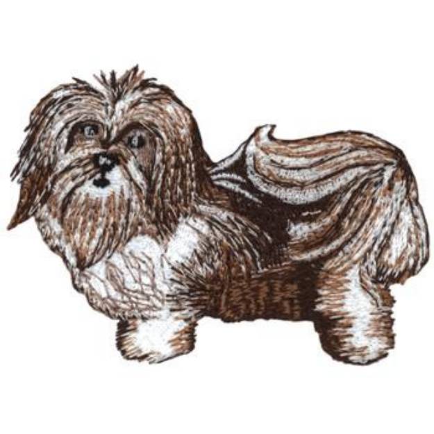 Picture of Havanese Dog Machine Embroidery Design