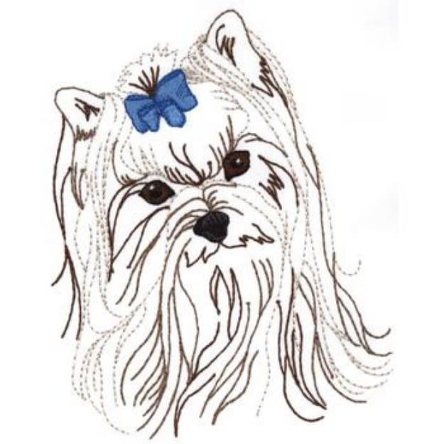 Picture of Yorkie Machine Embroidery Design