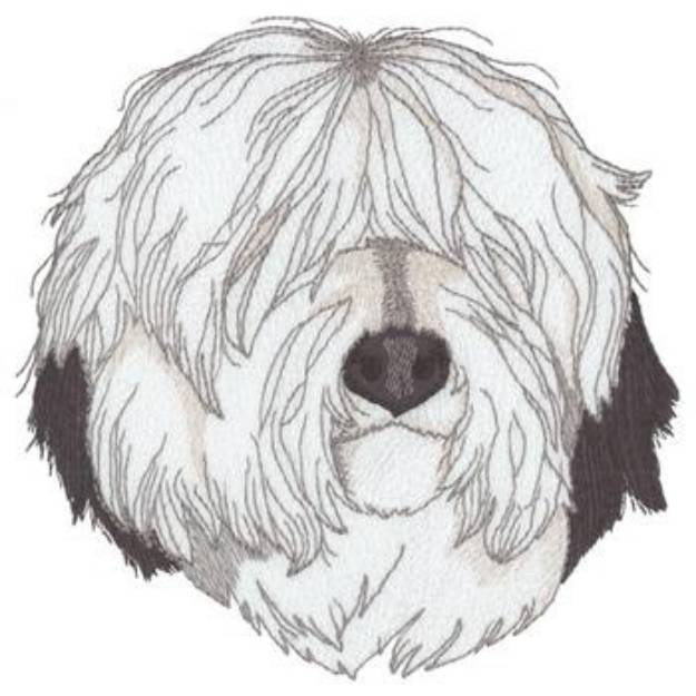 Picture of Old English Sheepdog Machine Embroidery Design