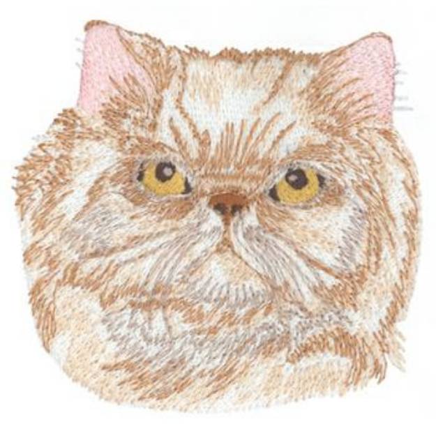 Picture of Persian Cat Head Machine Embroidery Design