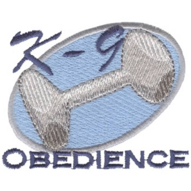 Picture of Dog Obedience Logo Machine Embroidery Design