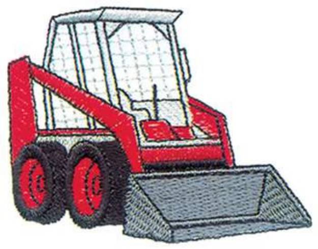 Picture of Skid Loader Machine Embroidery Design