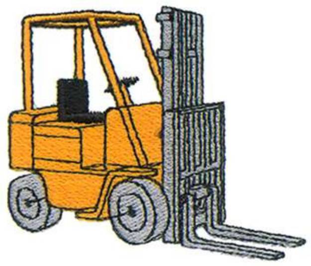 Picture of Forklift Machine Embroidery Design