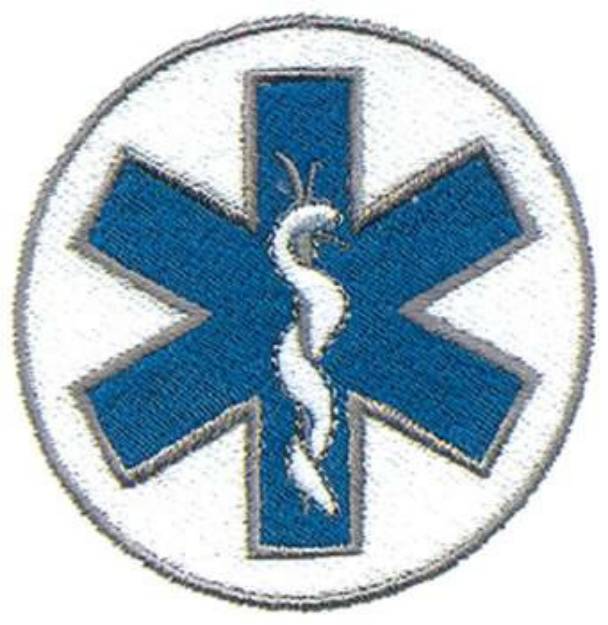Picture of Star Of Life Machine Embroidery Design