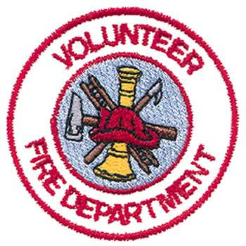 Volunteer Fire Logo Machine Embroidery Design