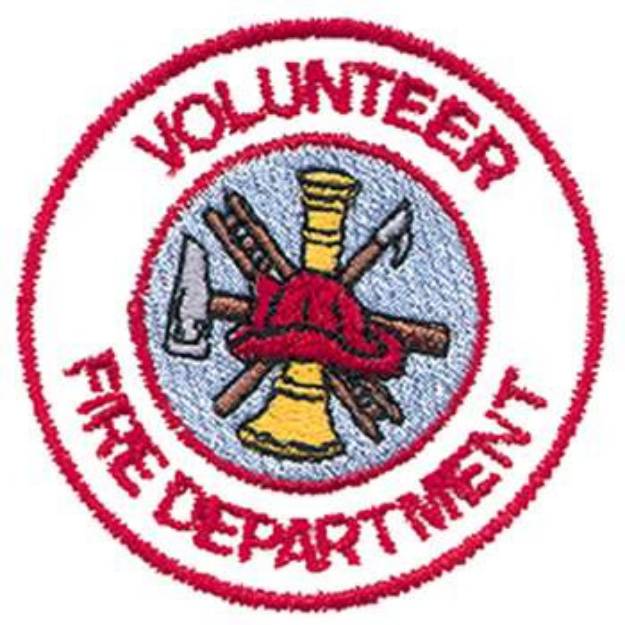 Picture of Volunteer Fire Logo Machine Embroidery Design