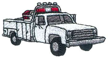 Rural Fire Truck Machine Embroidery Design