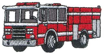 Fire Engine Machine Embroidery Design