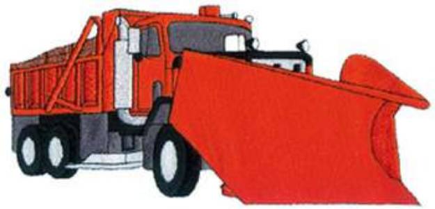 Picture of Snowplow Machine Embroidery Design