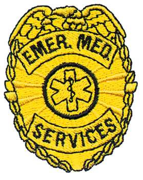EMS Badge Machine Embroidery Design