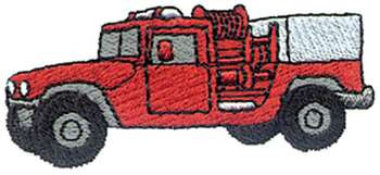 Brush Truck Machine Embroidery Design