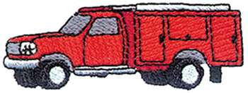 Mini Rescue Truck Machine Embroidery Design