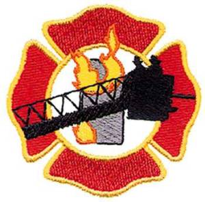Picture of Fire Bucket Logo Machine Embroidery Design