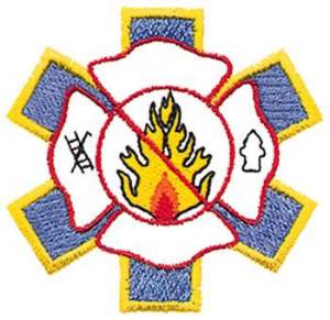 Picture of Fire Logo Machine Embroidery Design