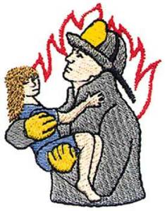 Picture of Child Rescue Logo Machine Embroidery Design