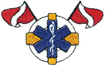 Dive Rescue Logo Machine Embroidery Design