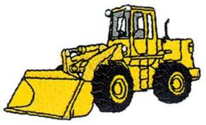 Picture of Wheel Loader Machine Embroidery Design