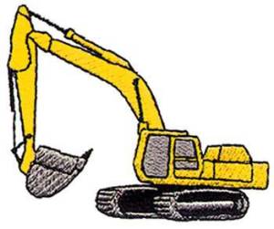 Picture of Dirt Excavator Machine Embroidery Design