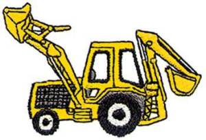 Picture of Backhoe Loader 2 Machine Embroidery Design