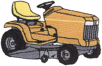 Riding Lawn Mower Machine Embroidery Design