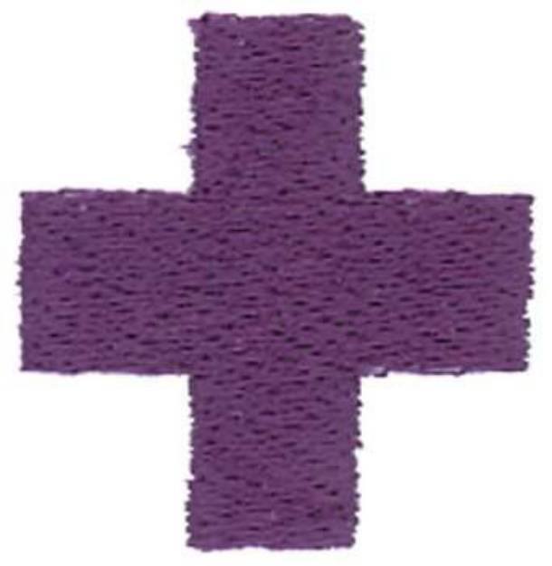 Picture of 1 Inch First Aid Cross Machine Embroidery Design