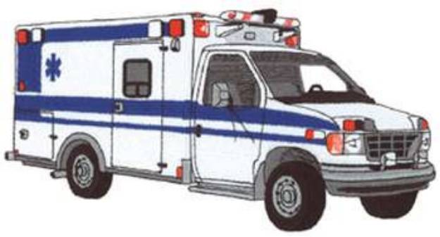 Picture of Large Ambulance Machine Embroidery Design