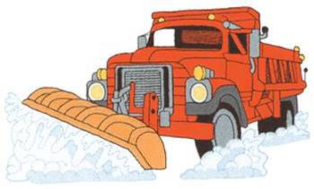 Picture of Large Snowplow Machine Embroidery Design