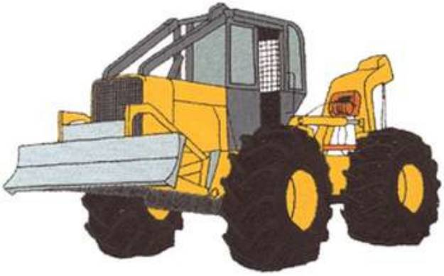 Picture of Log Skidder Machine Embroidery Design