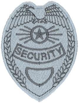 Security Badge Machine Embroidery Design
