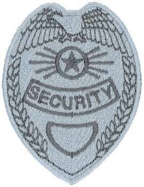 Picture of Security Badge Machine Embroidery Design