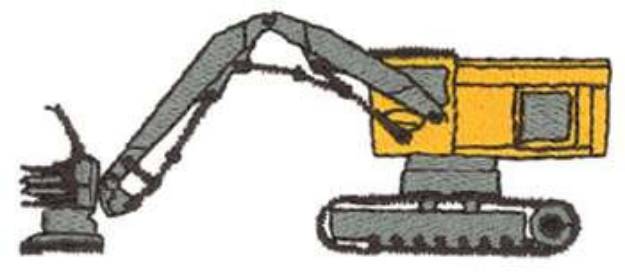 Picture of Logger Buncher Machine Embroidery Design