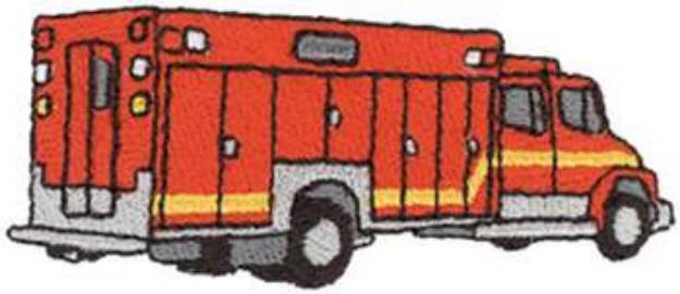 Picture of Fire & Rescue Machine Embroidery Design