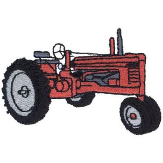 Picture of Old Tractor Machine Embroidery Design