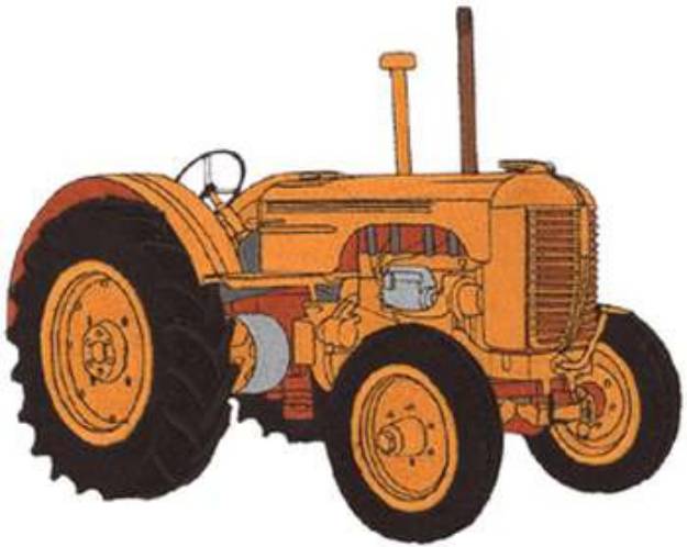 Picture of Large Antique Tractor Machine Embroidery Design