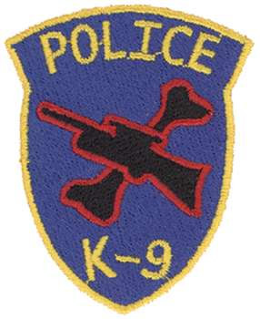 K-9 Badge Machine Embroidery Design