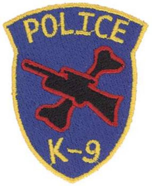 Picture of K-9 Badge Machine Embroidery Design