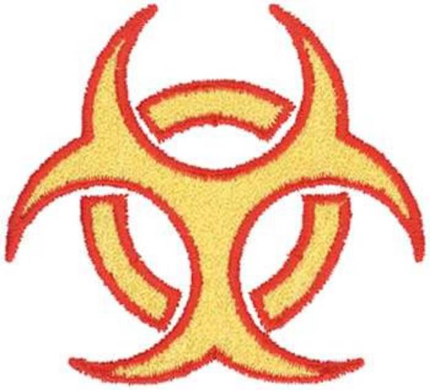 Picture of Biohazard Symbol Machine Embroidery Design