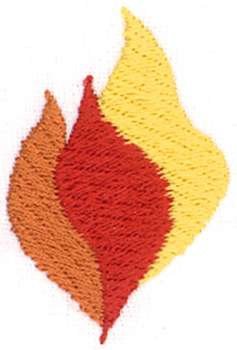 Sm. Flames Machine Embroidery Design