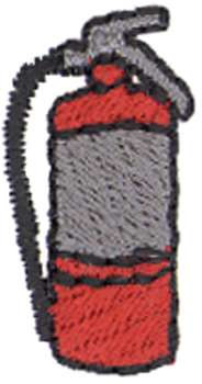 1" Fire Extinguisher Machine Embroidery Design