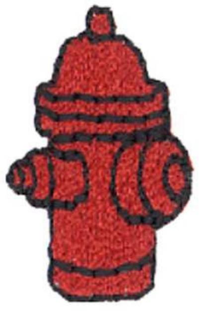 Picture of 1" Fire Hydrant Machine Embroidery Design
